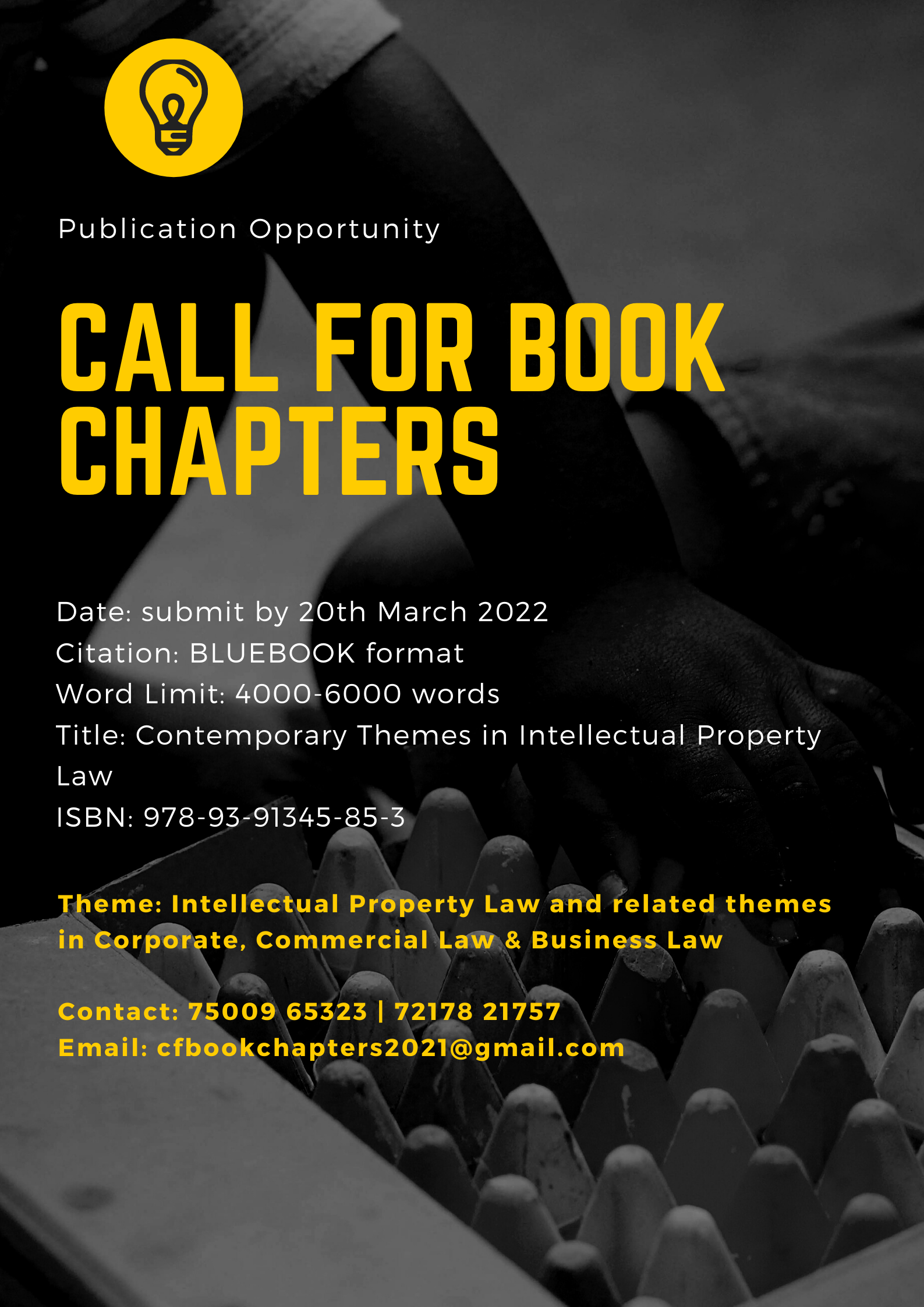 CALL FOR CHAPTERS FOR LAW STUDENTS IN AN EDITED BOOK “CONTEMPORARY