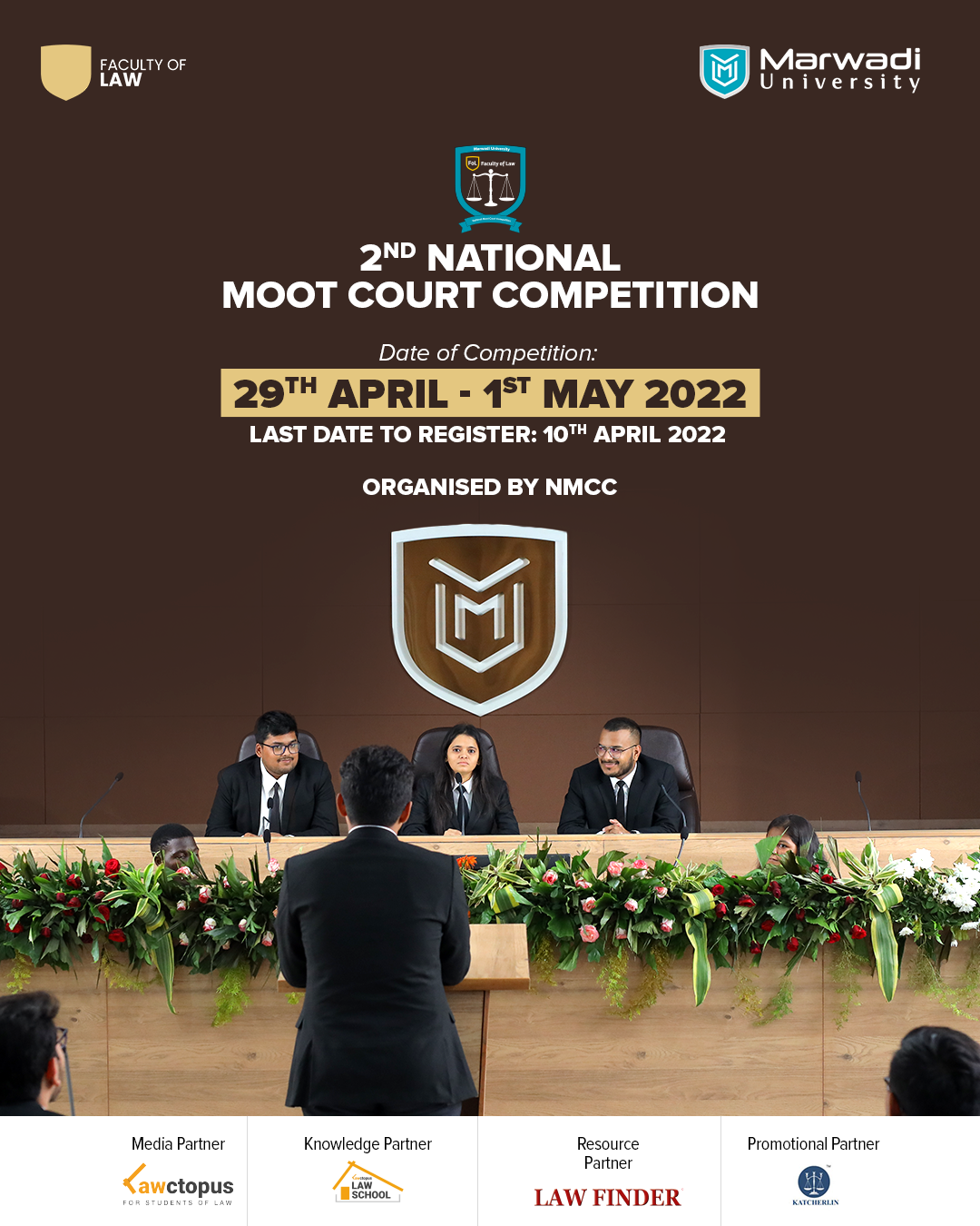 2nd National Moot Court Competition for law students by FoL, Marwadi